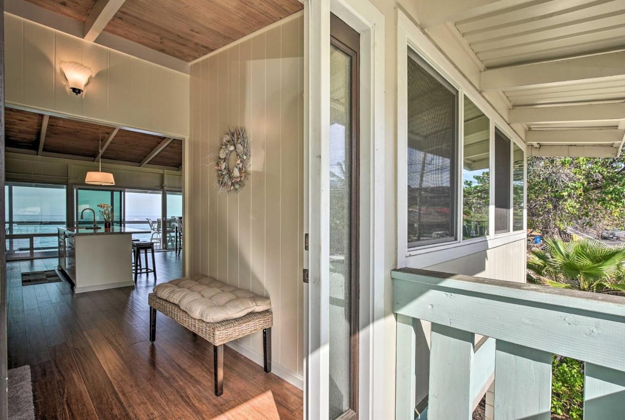 Oceanfront Kona Home With Beach Access And Views! Kailua-Kona Exterior photo