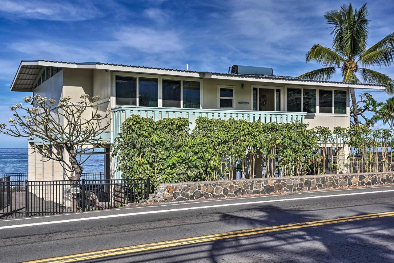 Oceanfront Kona Home With Beach Access And Views! Kailua-Kona Exterior photo