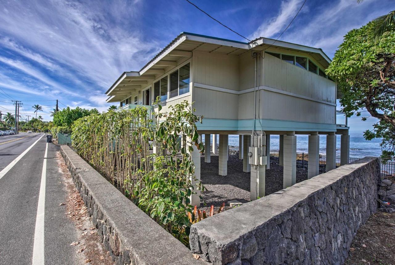 Oceanfront Kona Home With Beach Access And Views! Kailua-Kona Exterior photo