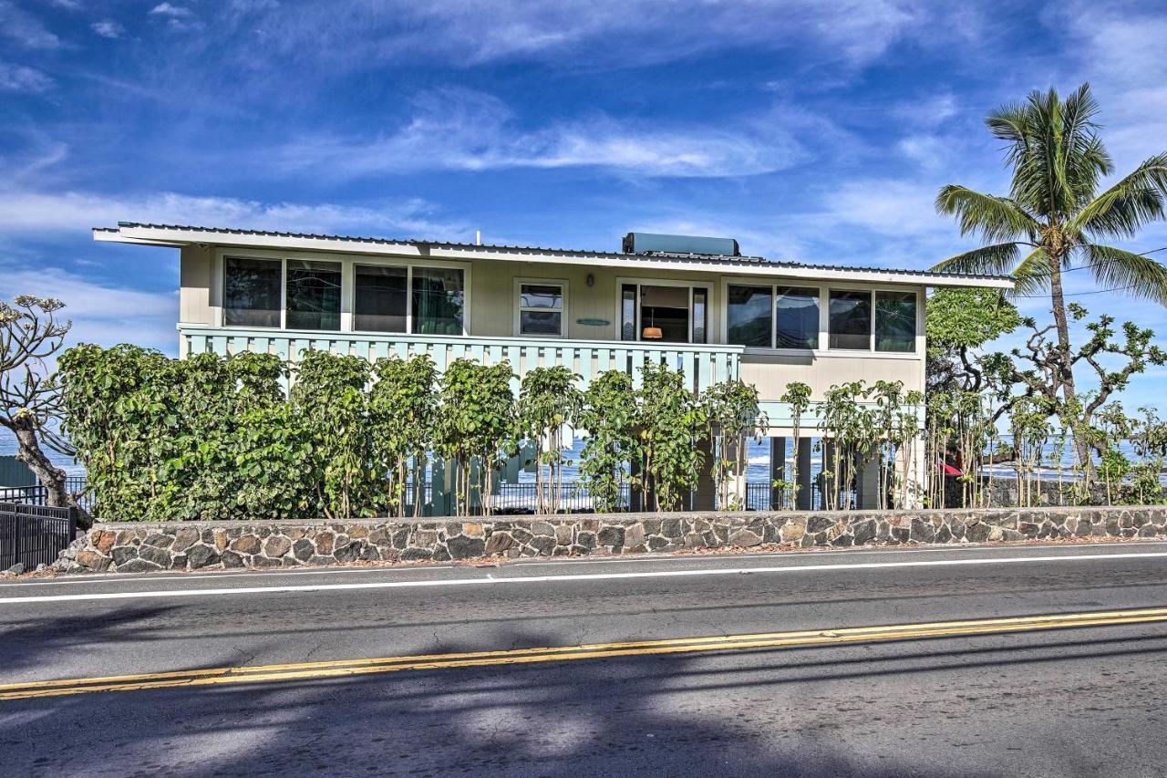 Oceanfront Kona Home With Beach Access And Views! Kailua-Kona Exterior photo