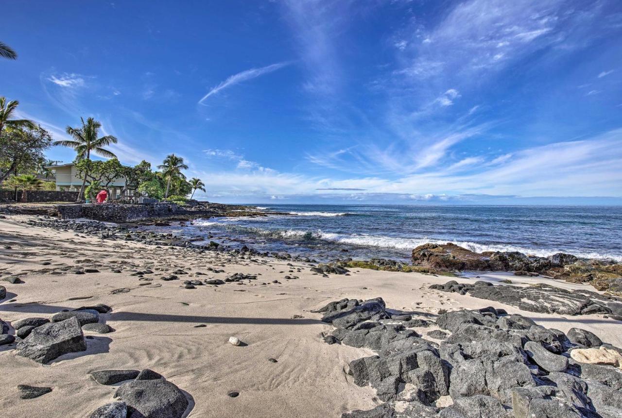 Oceanfront Kona Home With Beach Access And Views! Kailua-Kona Exterior photo