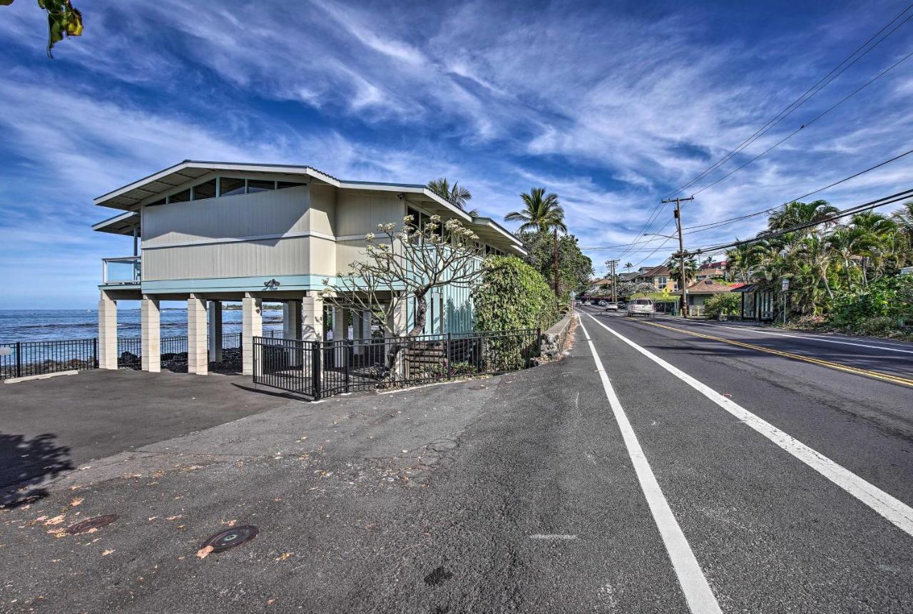 Oceanfront Kona Home With Beach Access And Views! Kailua-Kona Exterior photo